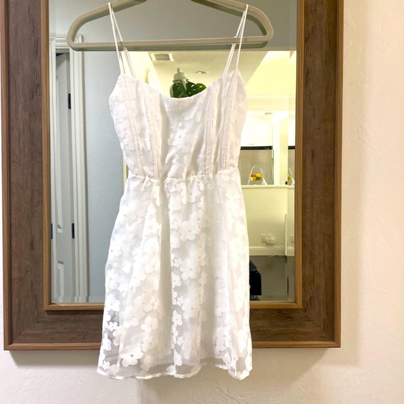 Lucy in the Sky | Dresses | Lana Aline Dress In Floral White From Lucy In  The Sky | Poshmark